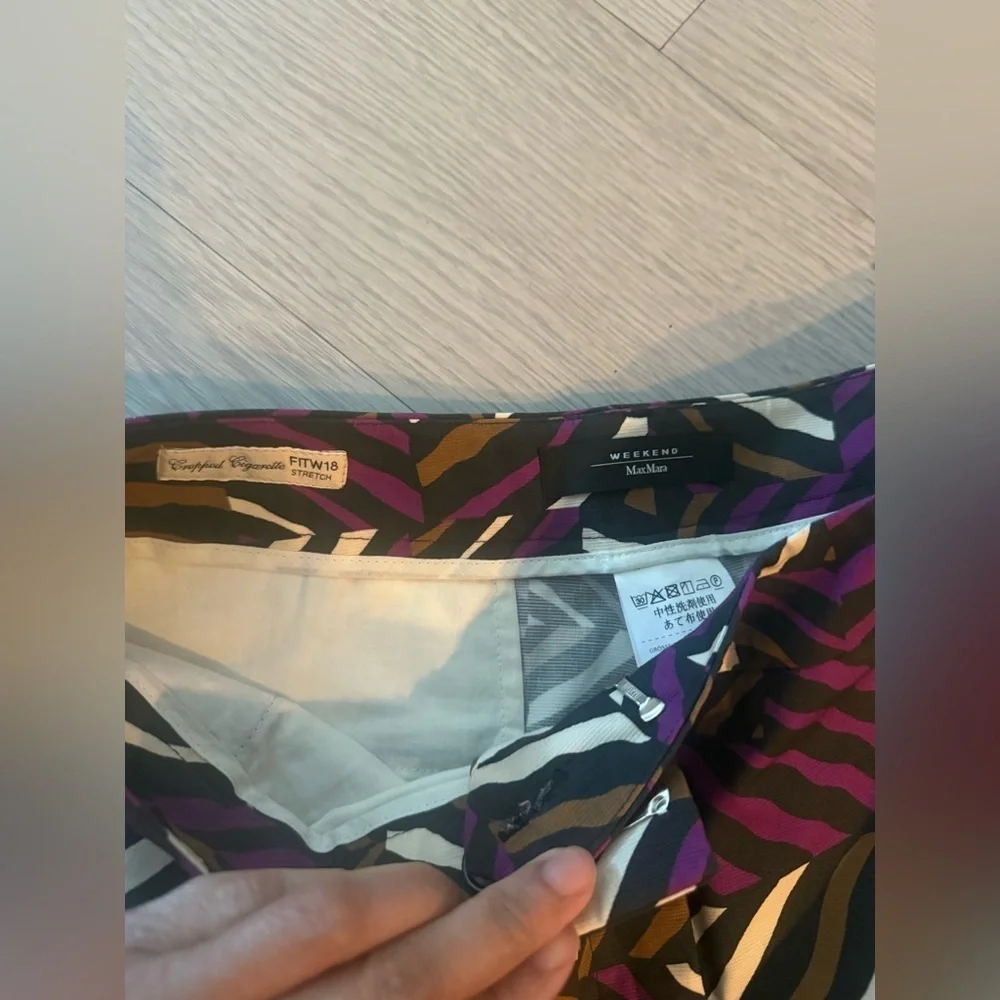 Weekend Max Mara Ravello Colorful Trouser Size 8 - Picture 3 of 5